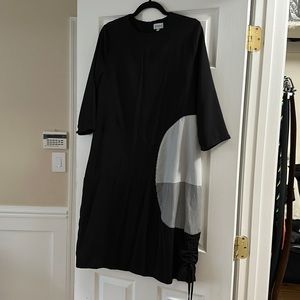 Black bubble 3/4 sleeve dress